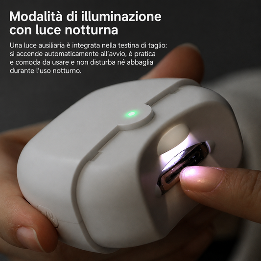 Tagliaunghie Elettrico Silenzioso Ricaricabile